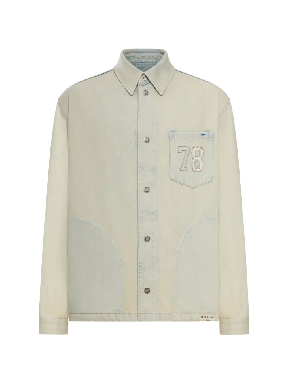 Golden Goose embroidered pocket denim jacket - Toni neutri