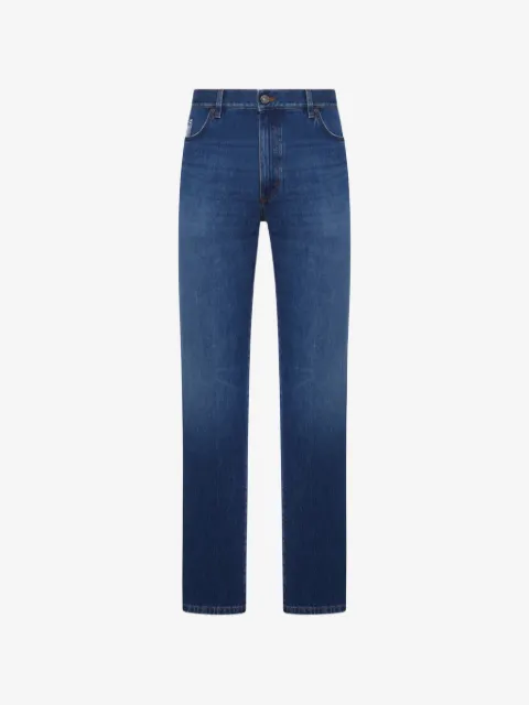 Zegna patch straight jeans