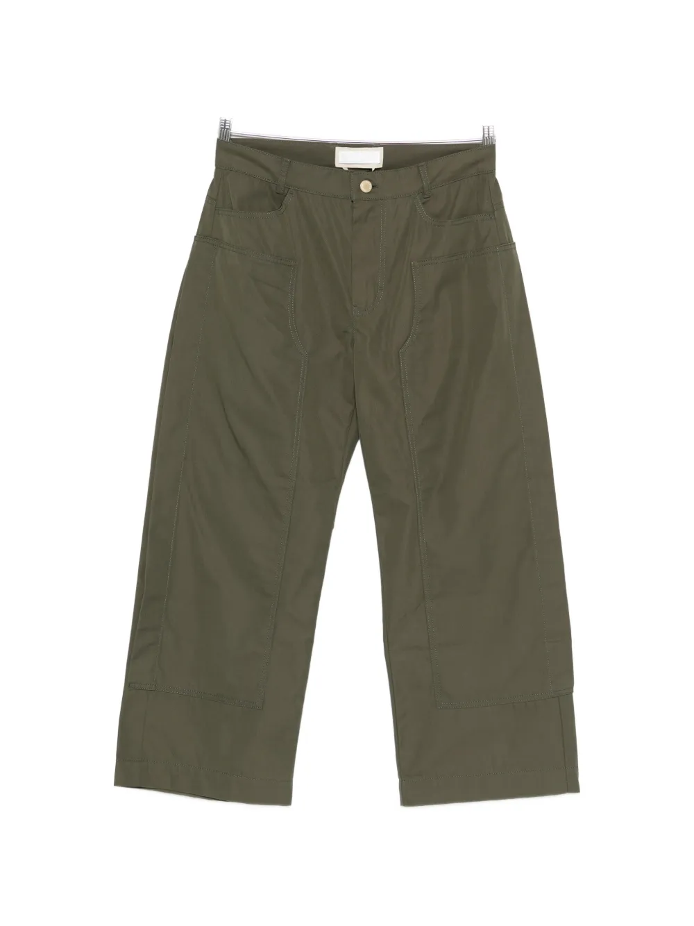 LITKOVSKA patch wide trousers - Verde