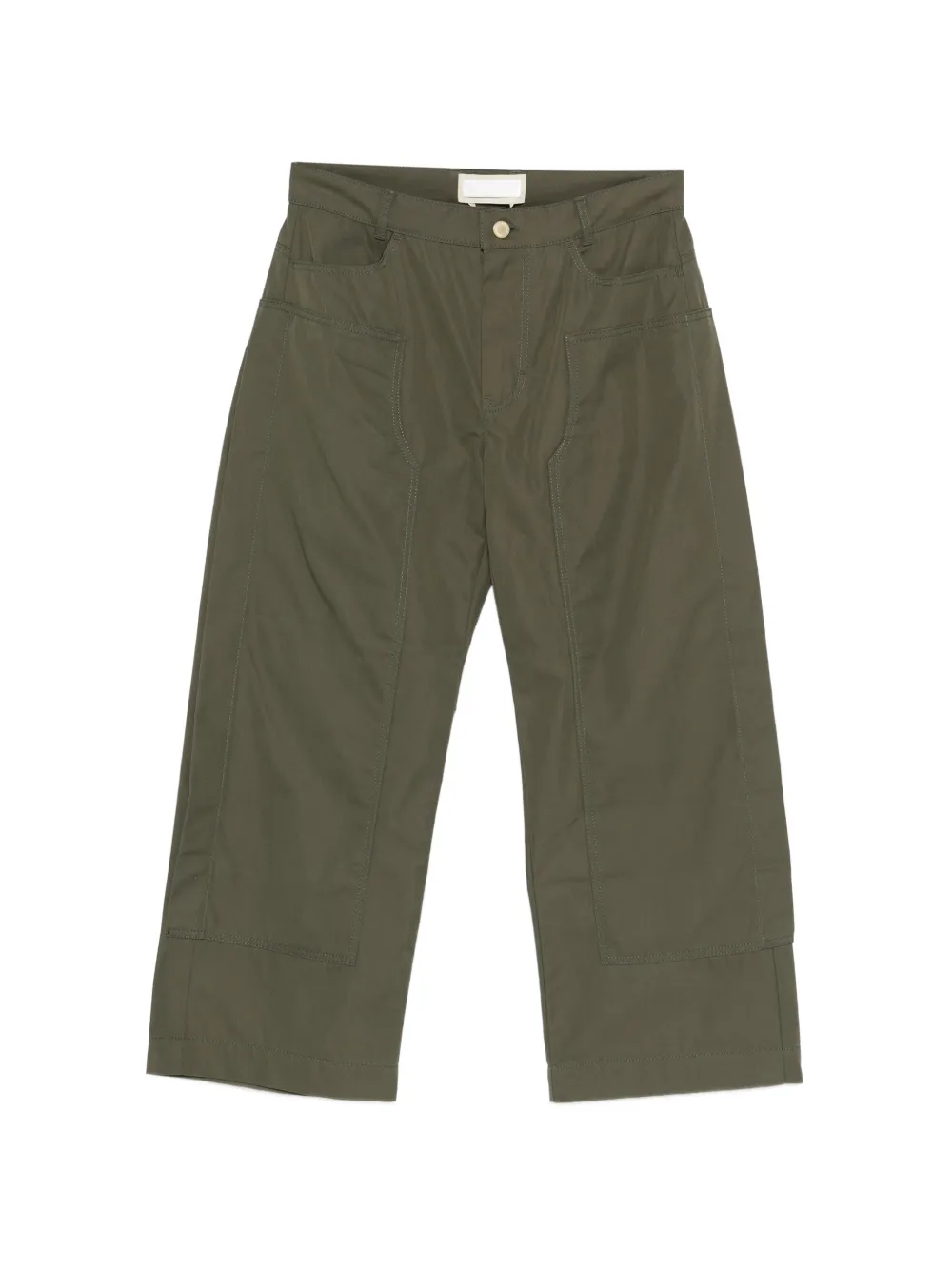 LITKOVSKA patch wide trousers - Verde