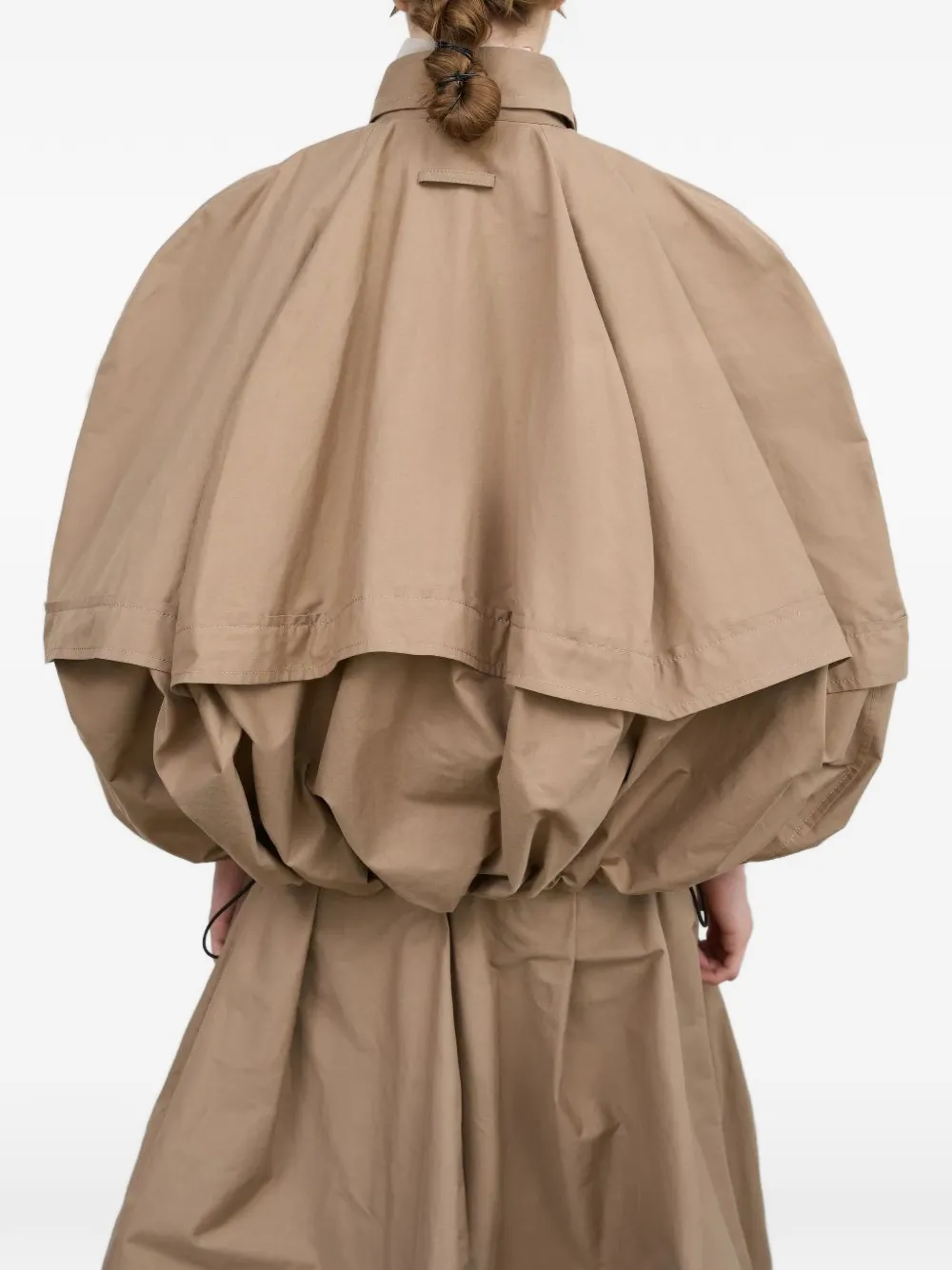 LITKOVSKA Cape met ballonmouwen Beige