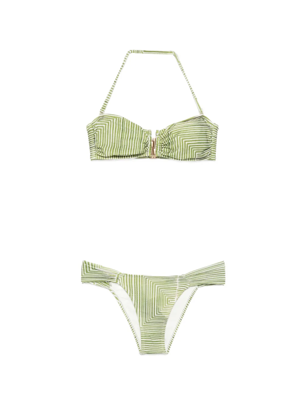 Lenny Niemeyer righe buikini - Grün