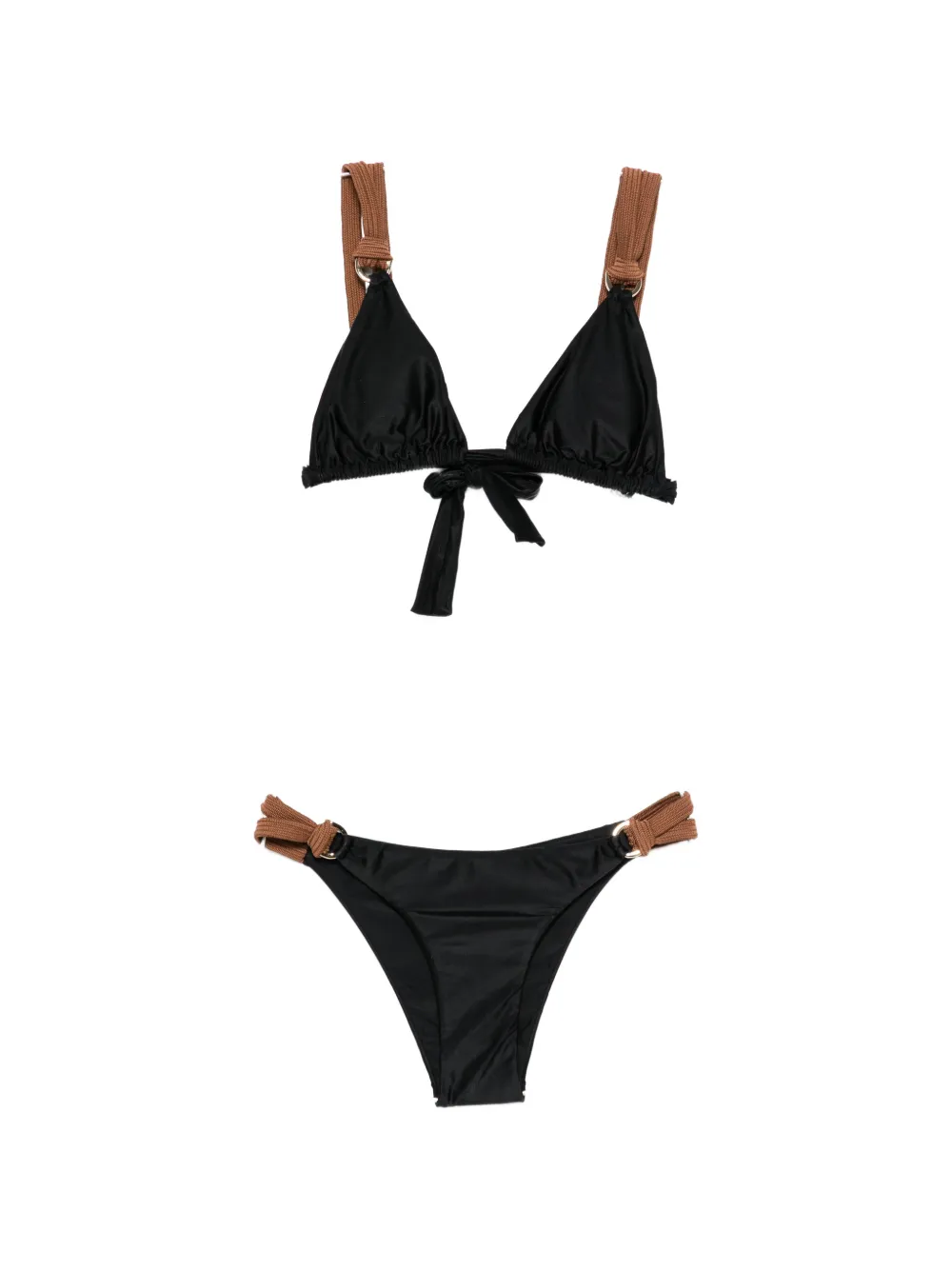 Lenny Niemeyer ring-detail triangle bikini - Black