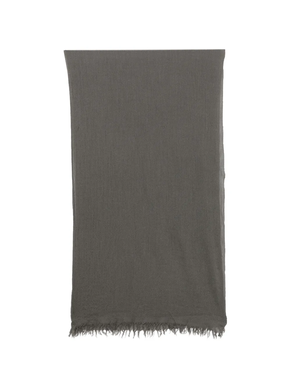Private 0204 fringed-edge scarf - Grigio