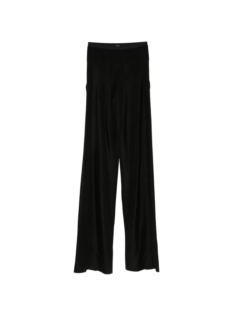 DI.LA3 PARI' Rick elasticated wide-leg trousers - Nero