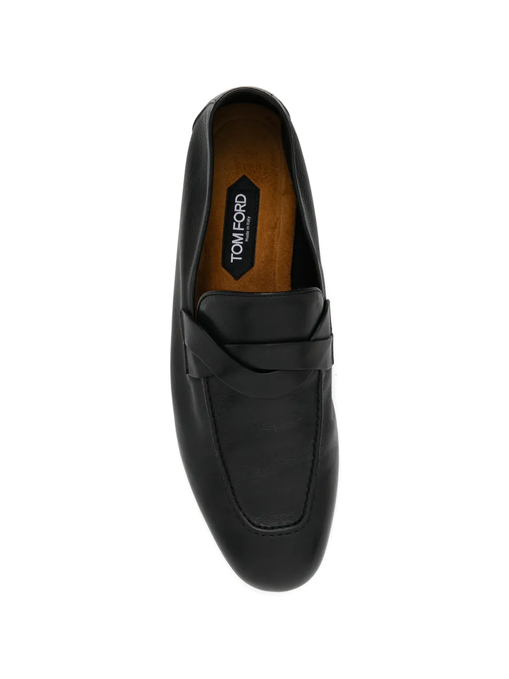 TOM FORD GIGI gedraaide loafers Zwart