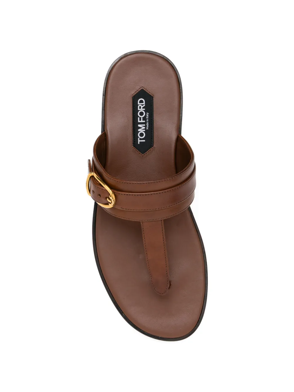 TOM FORD buckle-detail leather sandals Bruin