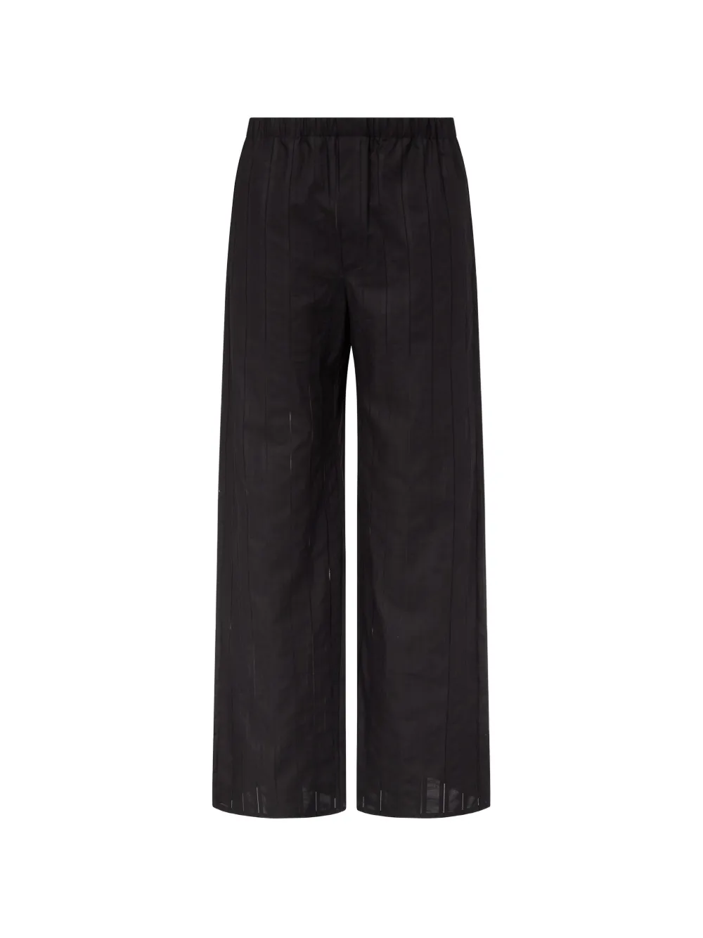Ludovic De Saint Sernin Pinstripe Boxer Trousers In Black
