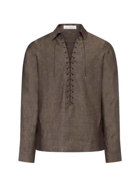 Ludovic de Saint Sernin Alan Eyelet shirt