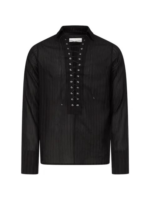 Ludovic de Saint Sernin Alan Eyelet cotton shirt