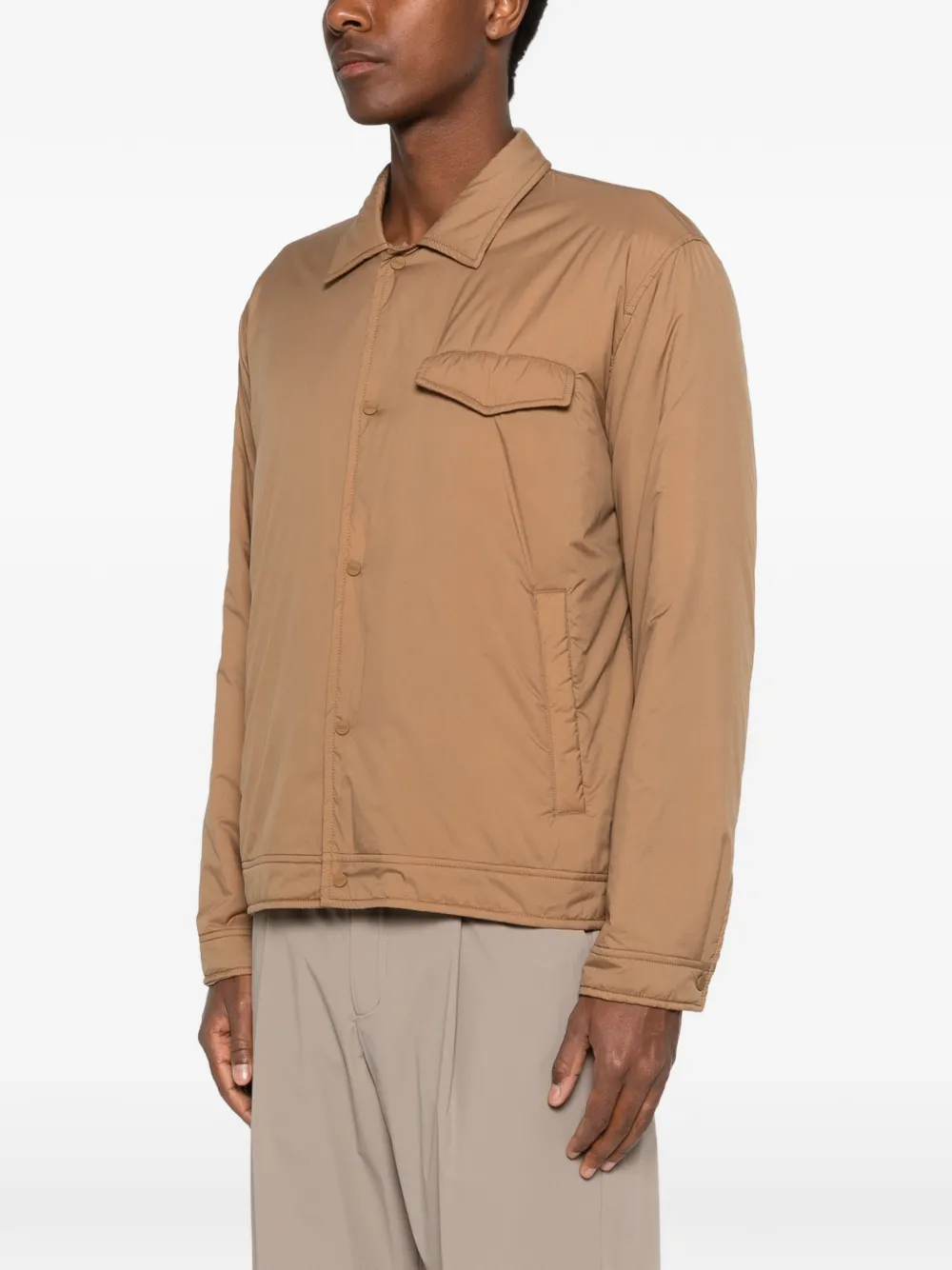 Herno Gewatteerd shirtjack Bruin