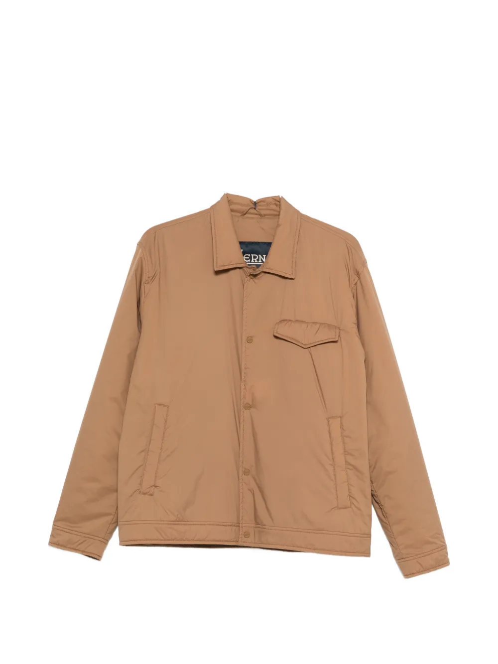 Herno padded shirt jacket - Marrone