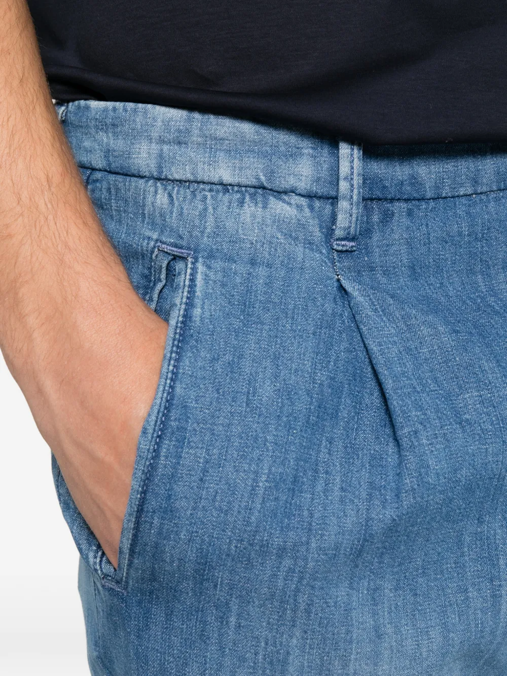 Incotex Geplooide jeans Blauw