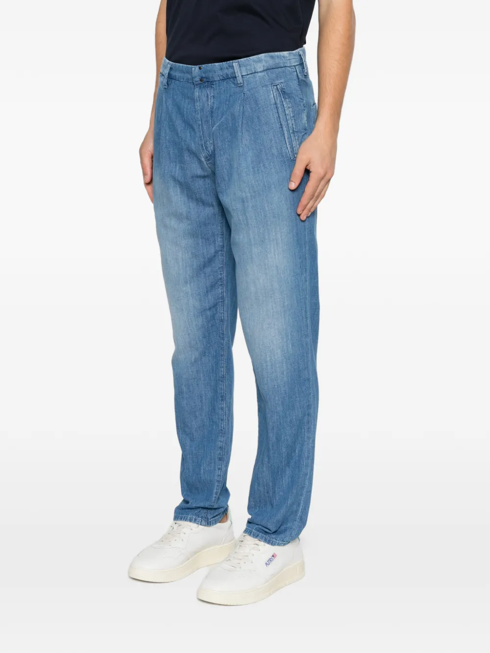 Incotex Geplooide jeans Blauw