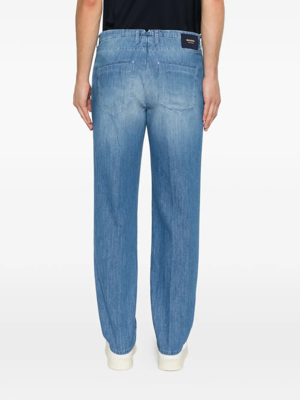 Incotex Geplooide jeans Blauw