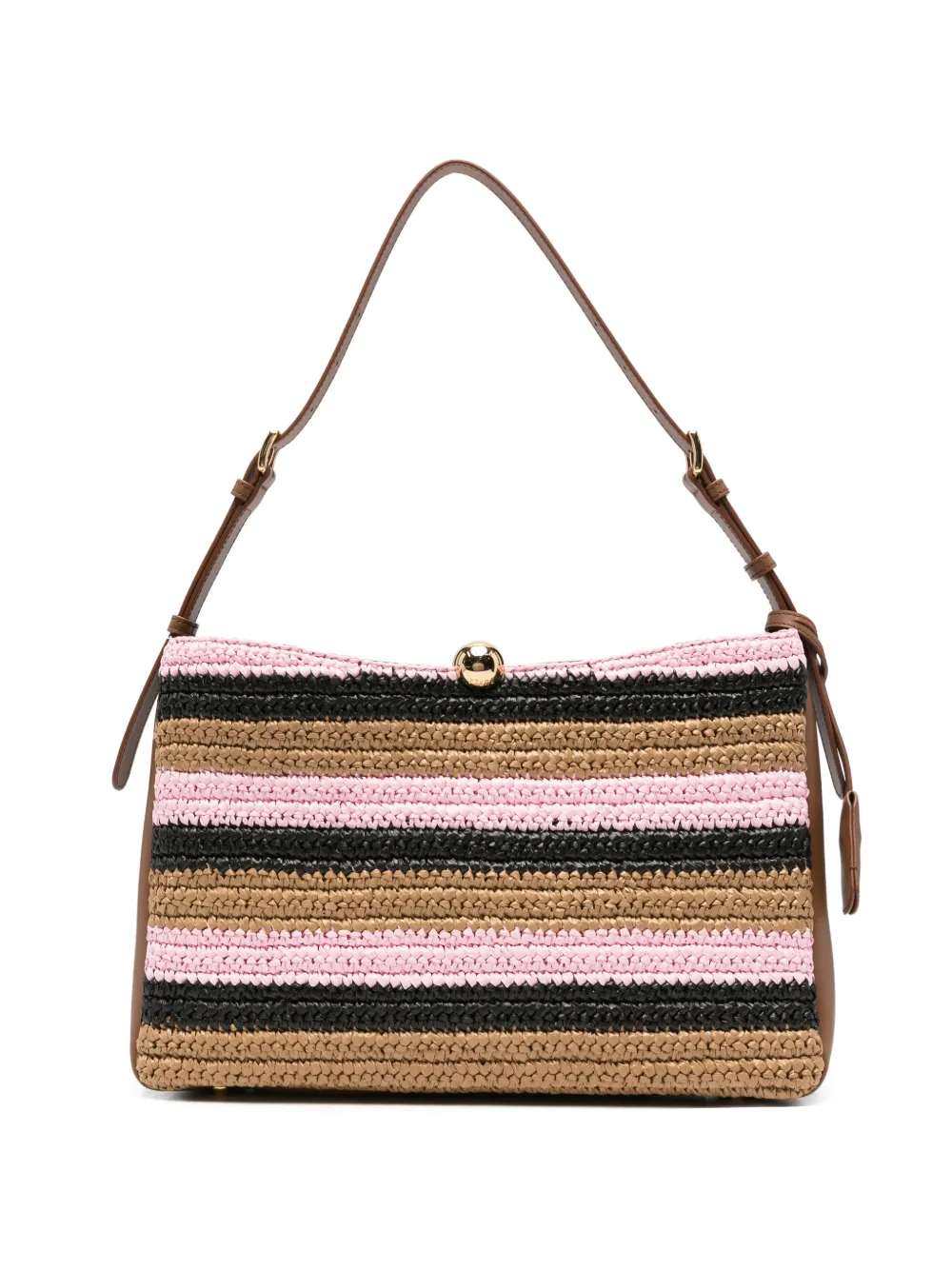 Furla striped woven shoulder bag - Toni neutri