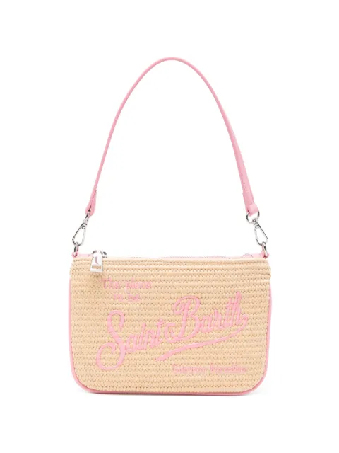 MC2 Saint Barth embroidered raffia tote bag