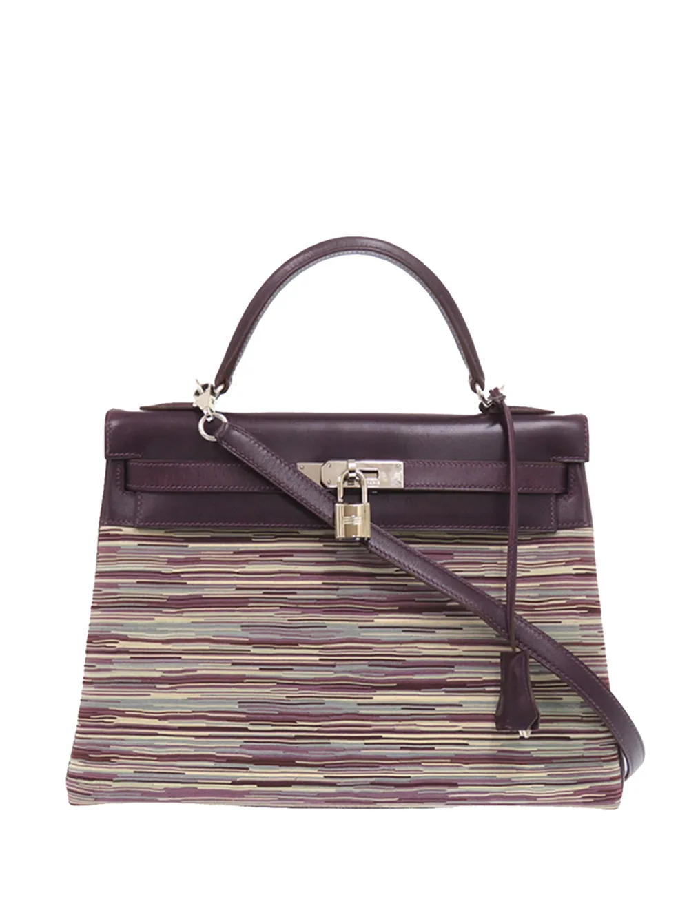 Hermès Pre-Owned 2006 Vibrato and Box Calf Kelly Sellier 32 satchel - Viola