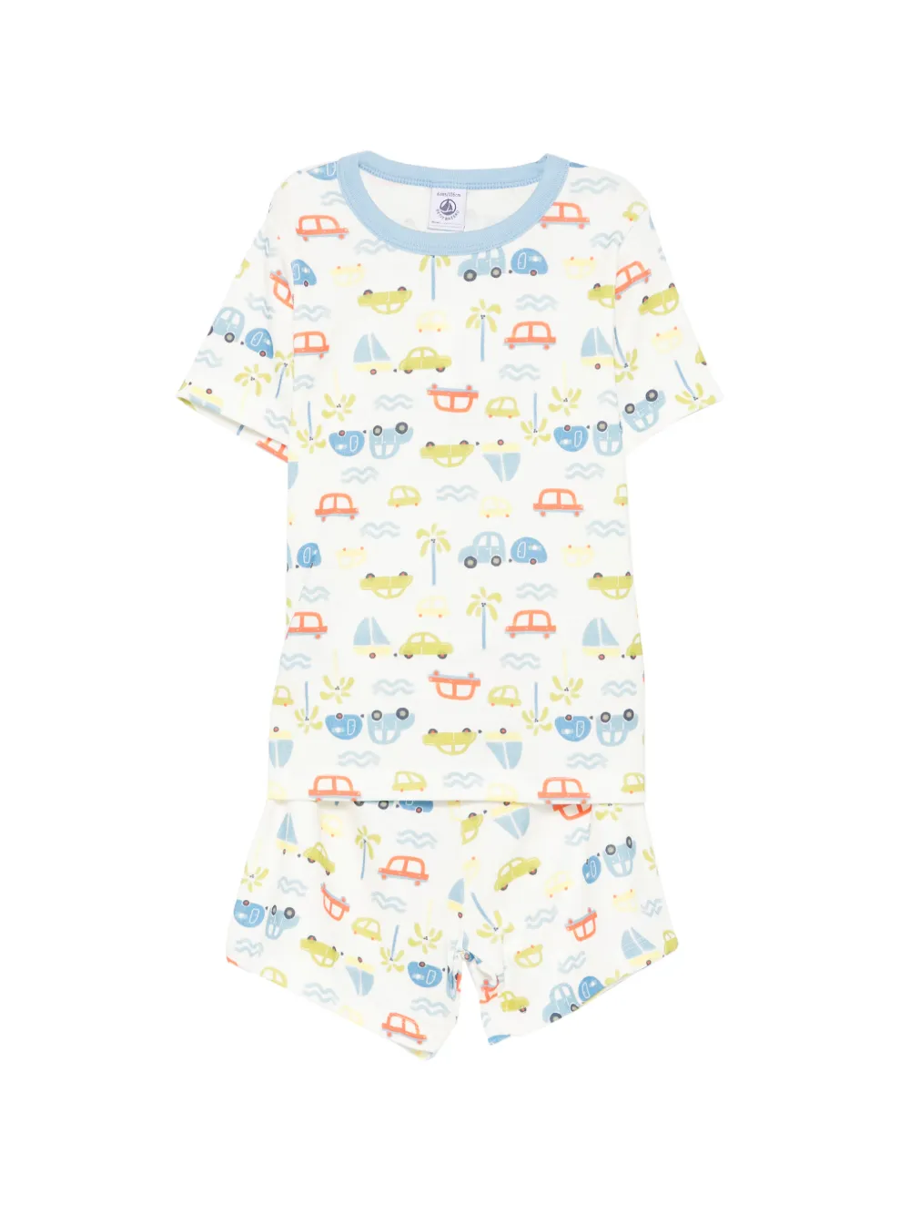 Petit Bateau patterned pyjama shorts - Bianco