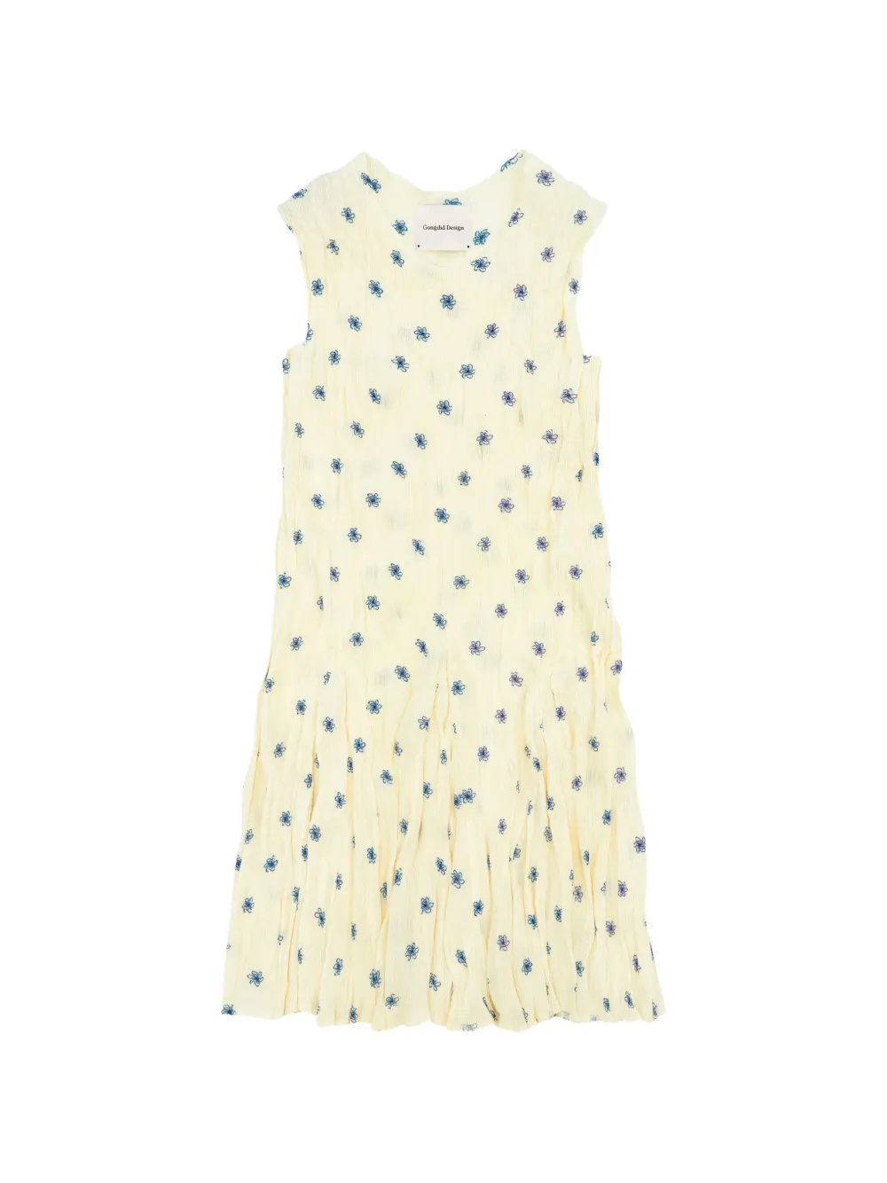 Gongdid Design floral midi dress - Toni neutri