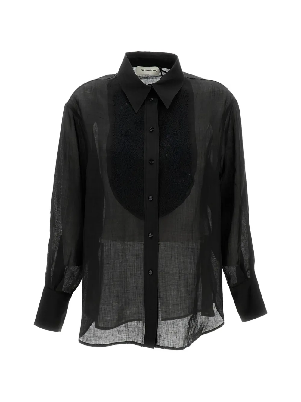 True Royal embroidered shirt - Nero