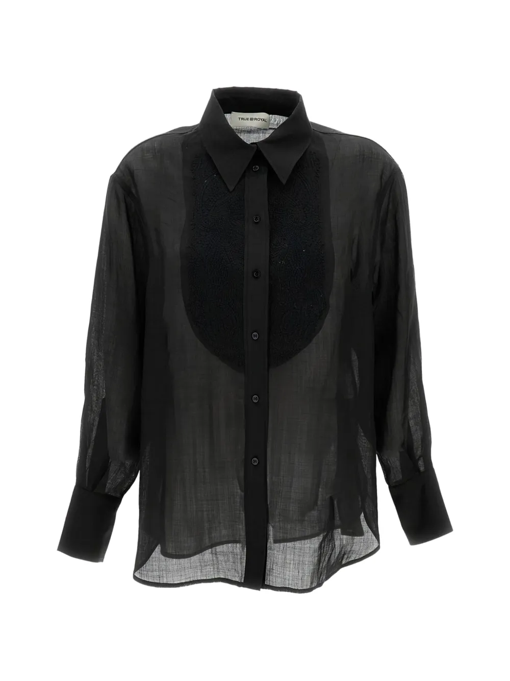 True Royal embroidered shirt - Nero
