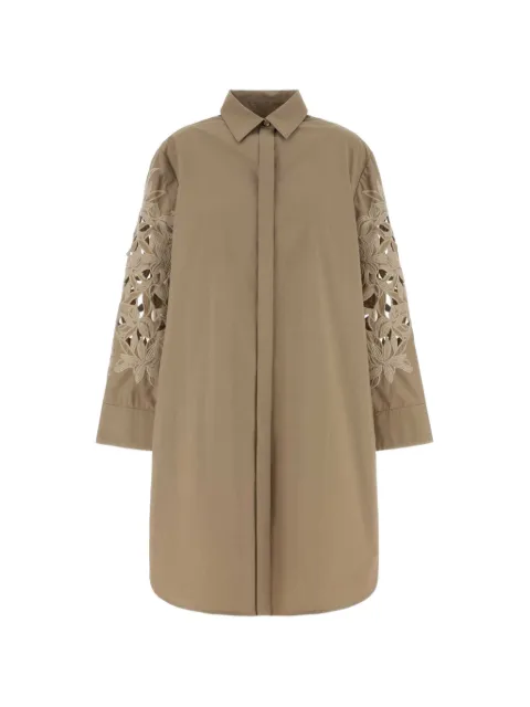 Agnona poplin floral dress