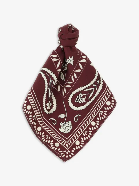 Alberto Biani patterned silk scarf