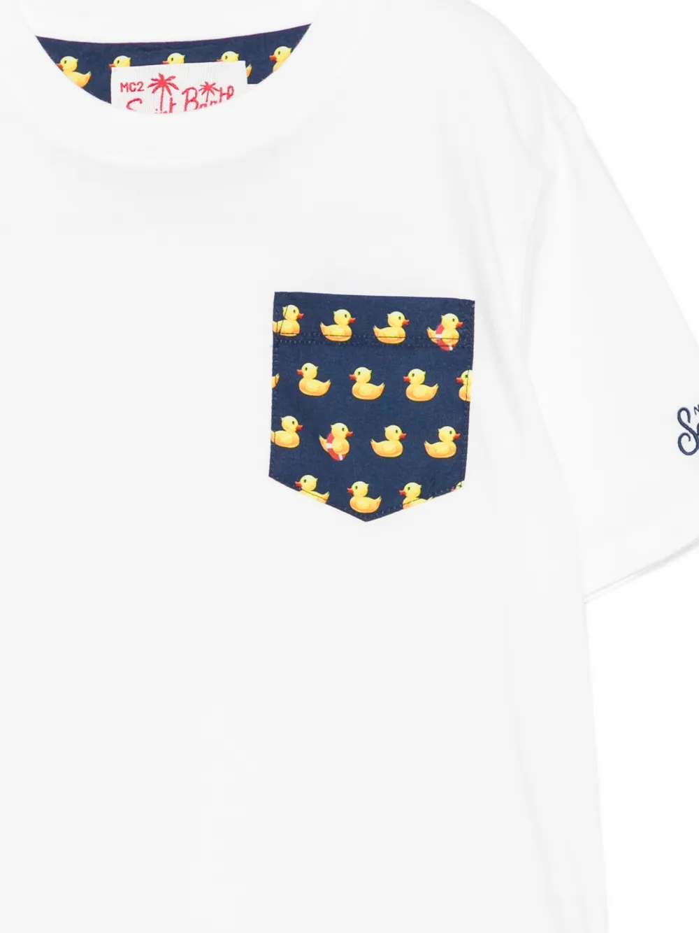 MC2 Saint Barth Kids Kea T-shirt met eendenprint Wit
