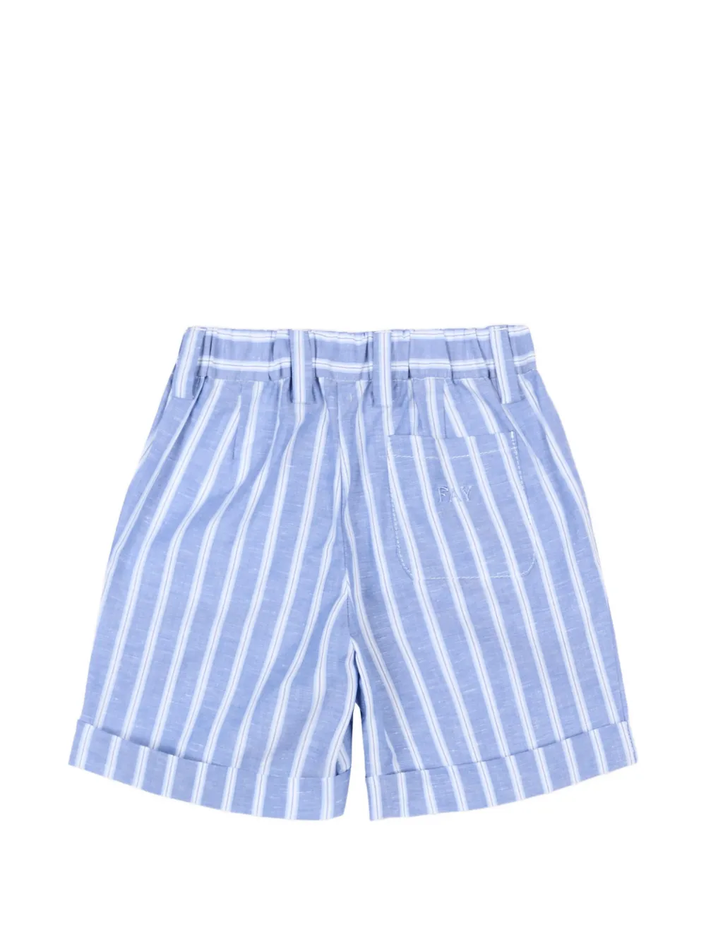  Fay Kids Striped Shorts - Blue 