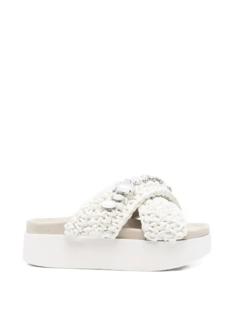 Inuikii crystal-embellished woven sandals