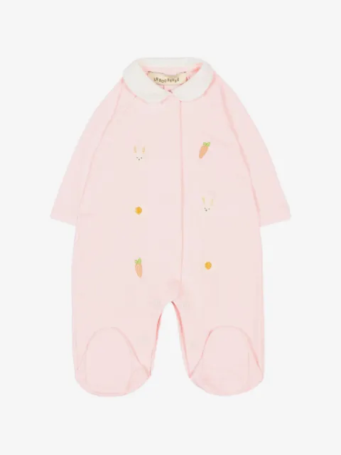 Le Boo Beebè mameluco con cuello bordado