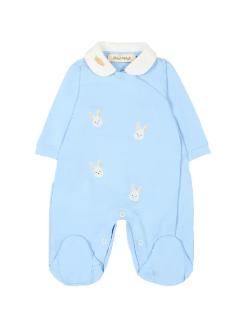 Le Boo Beebè embroidered collar babygrow