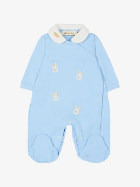 Le Boo Beebè mameluco con cuello bordado