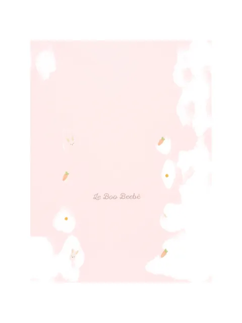 Le Boo Beebè rabbit carrot print blanket