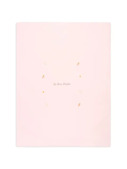 Le Boo Beebè rabbit carrot print blanket