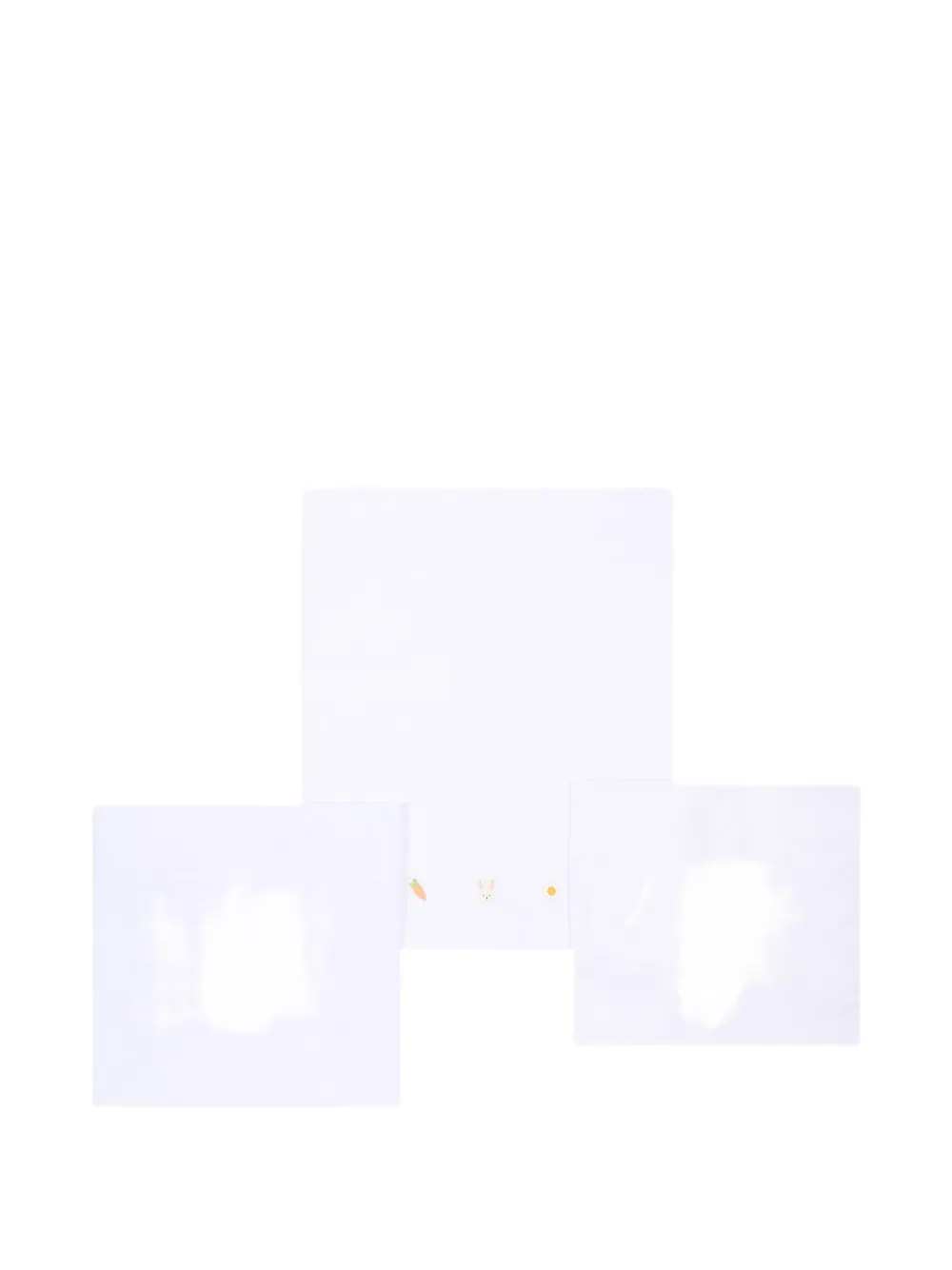 Le Boo Beebè embroidered cot sheet - Bianco