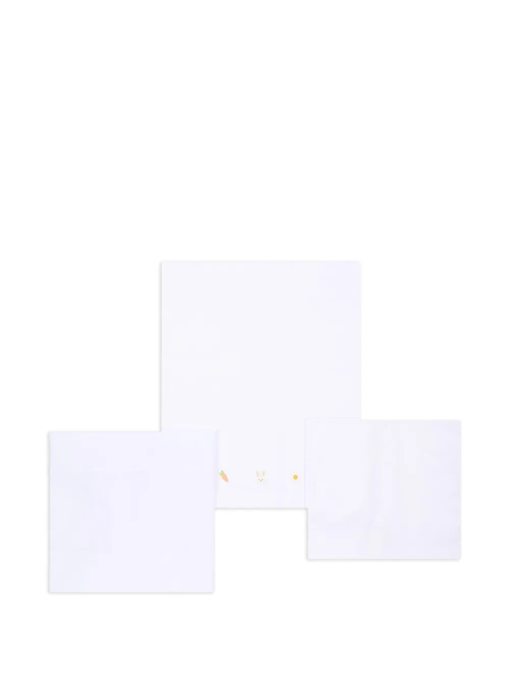 Le Boo Beebè embroidered cot sheet - Bianco