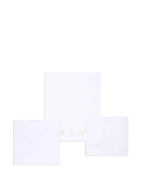 Le Boo Beebè embroidered cot sheet