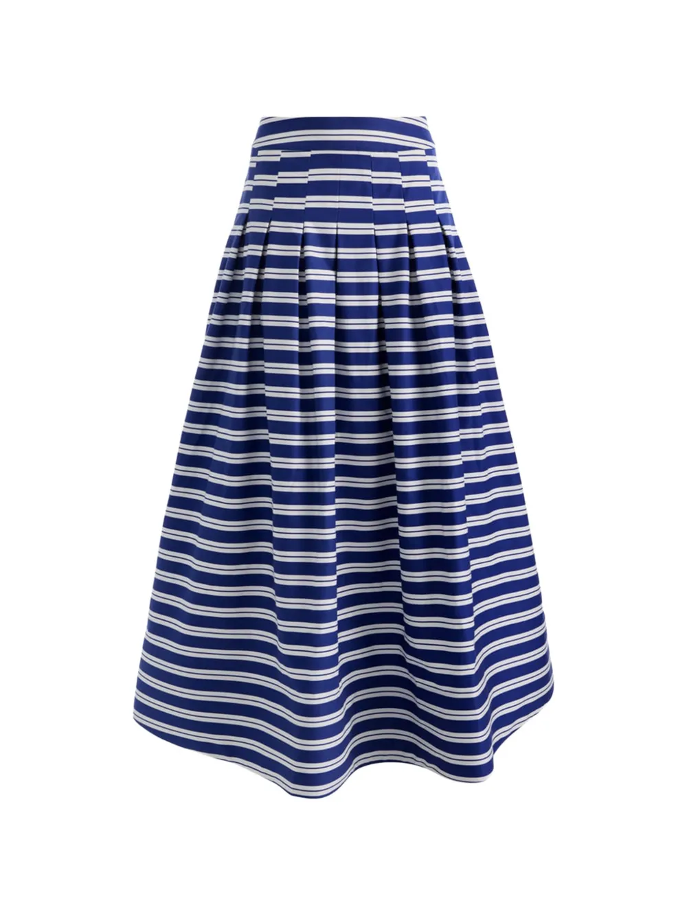 alice + olivia drop waist striped mid skirt - Blau