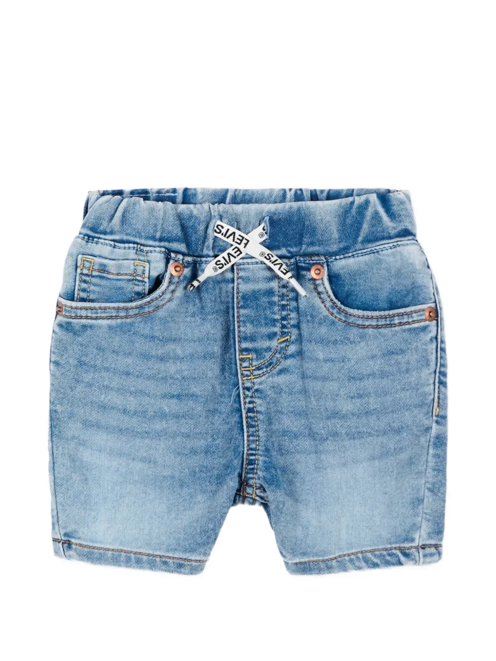 Levi's Kids elasticated denim shorts - Blu