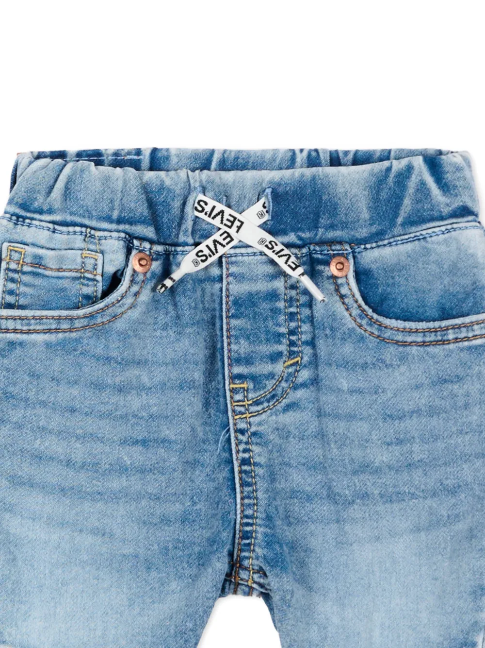 Levi's Kids Elastische spijkershorts Blauw