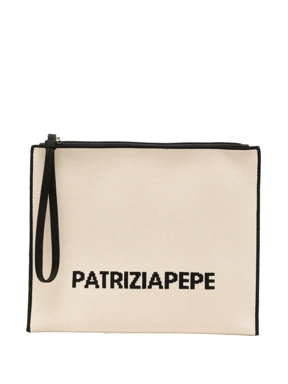 Patrizia Pepe logo-detail clutch bag - Toni neutri