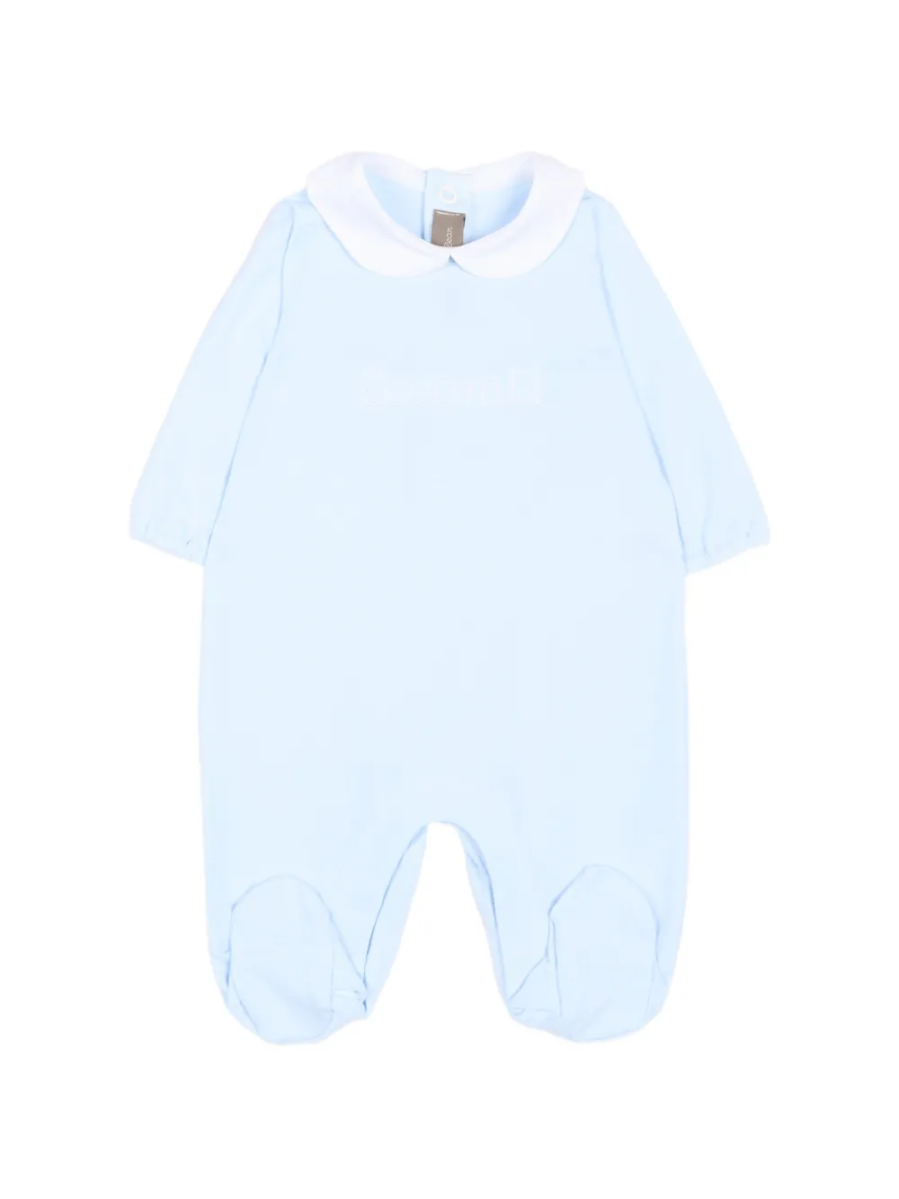 Little Bear peter pan collar babygrow - Blau