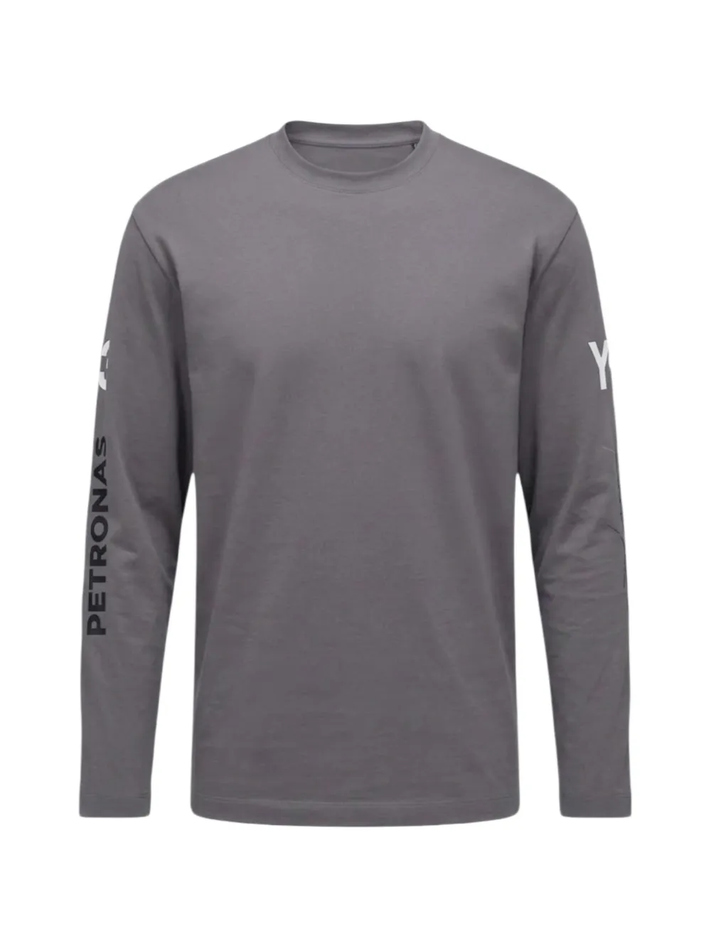 Y-3 x Mercedes Chaos long-sleeve graphic-print T-shirt - Grigio
