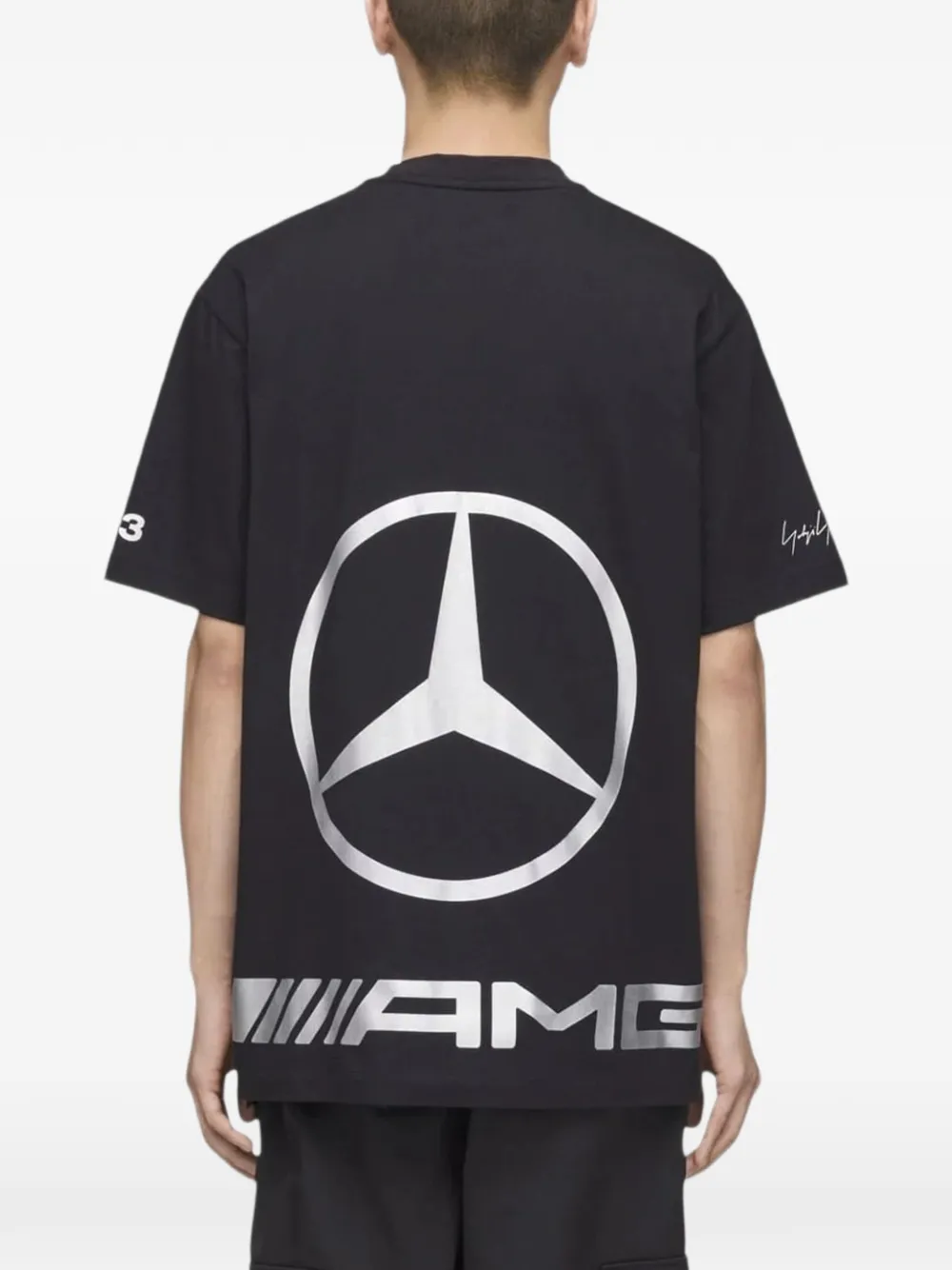 Y-3 x Mercedes AMG Petronas Formula 1 Team T-shirt met logo Zwart