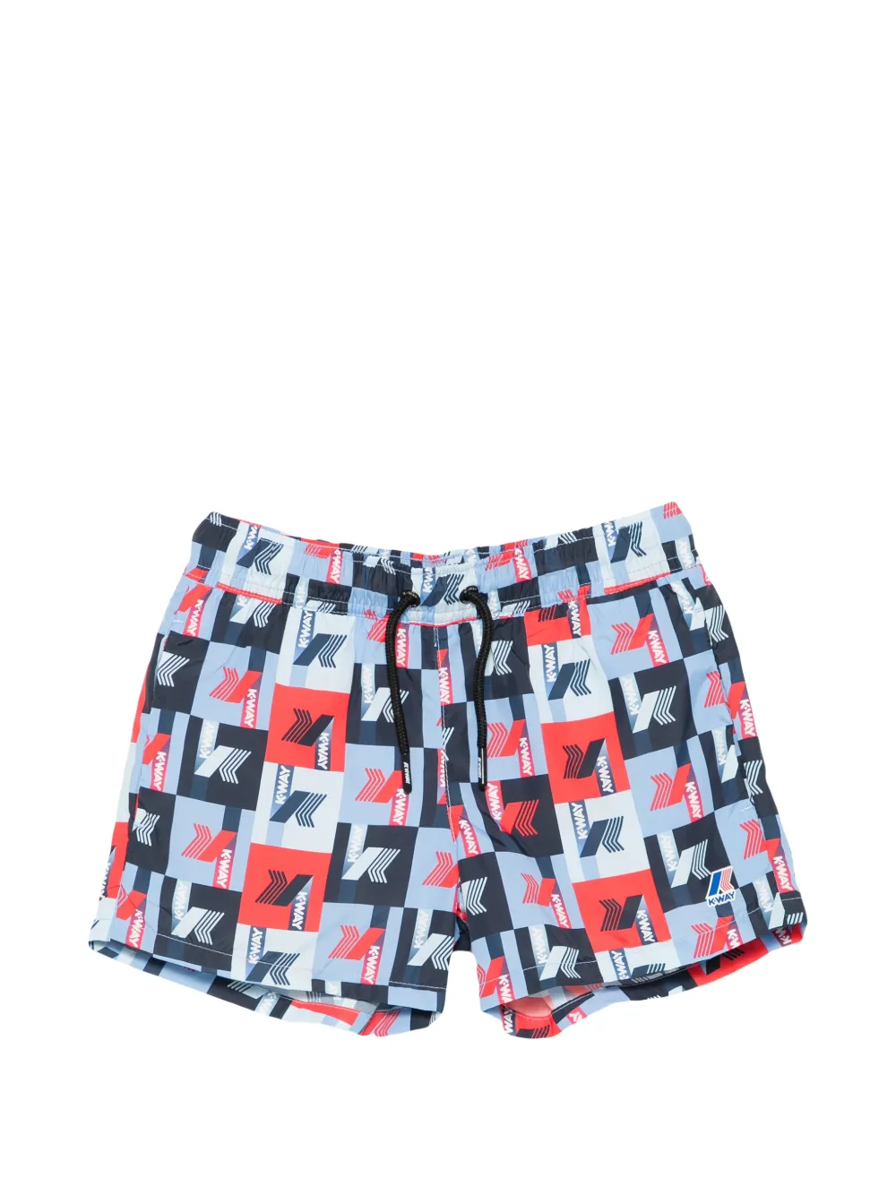 K Way Kids printed swim shorts - Blu