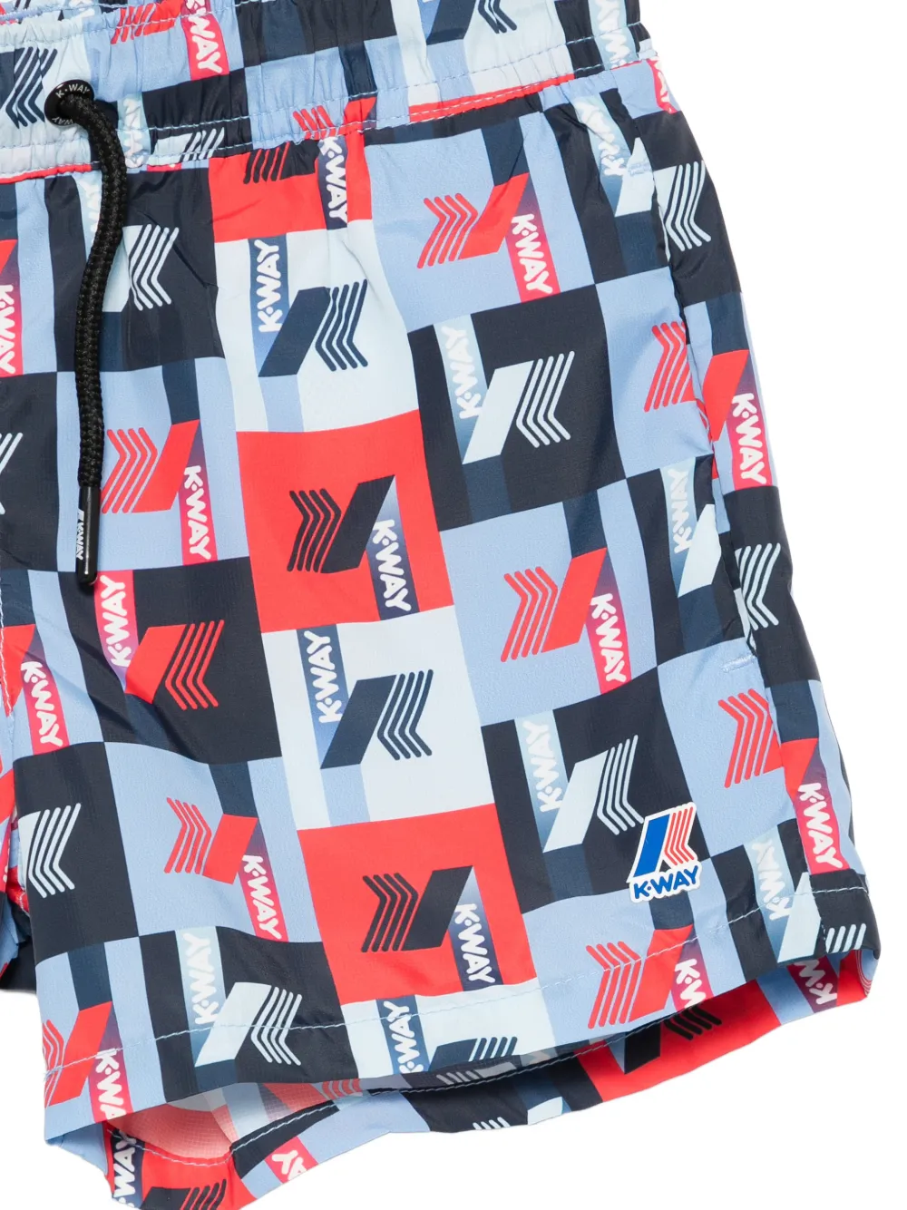 K Way Kids Zwembroek met print Blauw