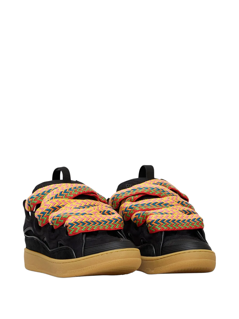 Lanvin Curb lace-up sneakers Zwart