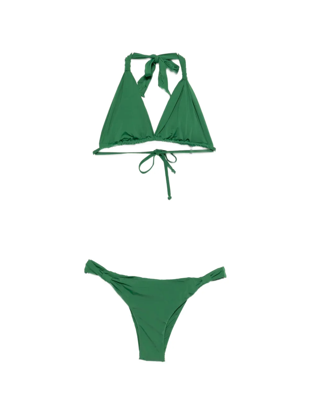 Lenny Niemeyer halterneck triangle bikini - Verde